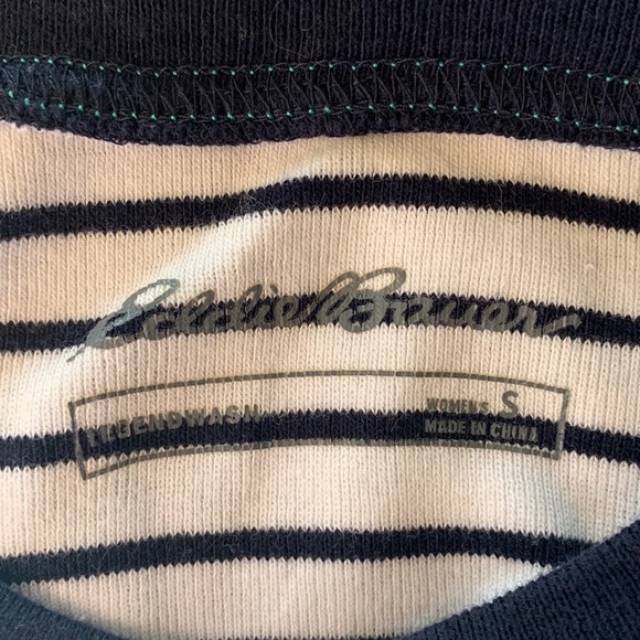 EDDIE BAUER Breton Maritime Striped Sweater S - Picture 4 of 12